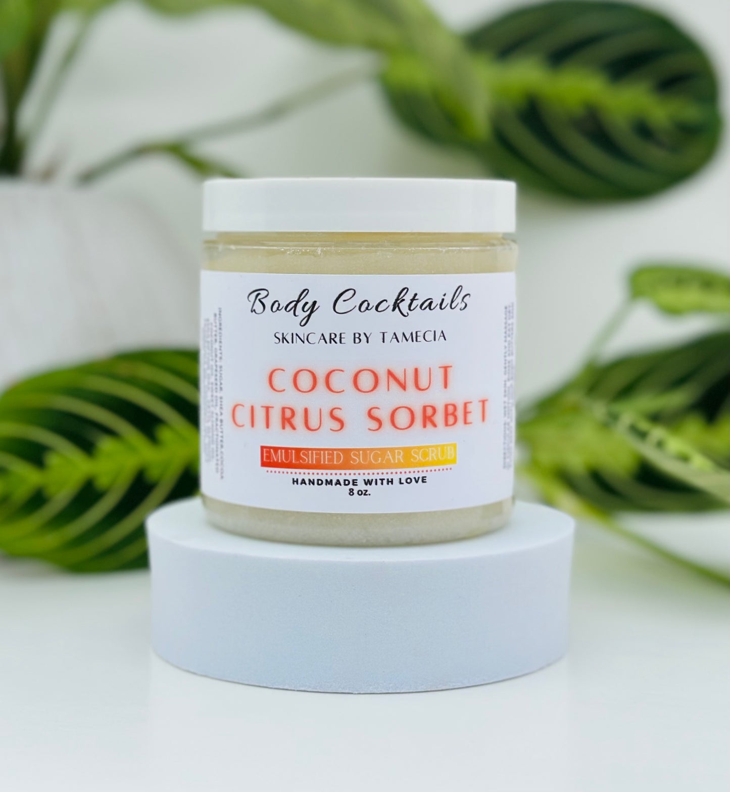 Coconut Citrus Sorbet Emulsified Sugar Scrub