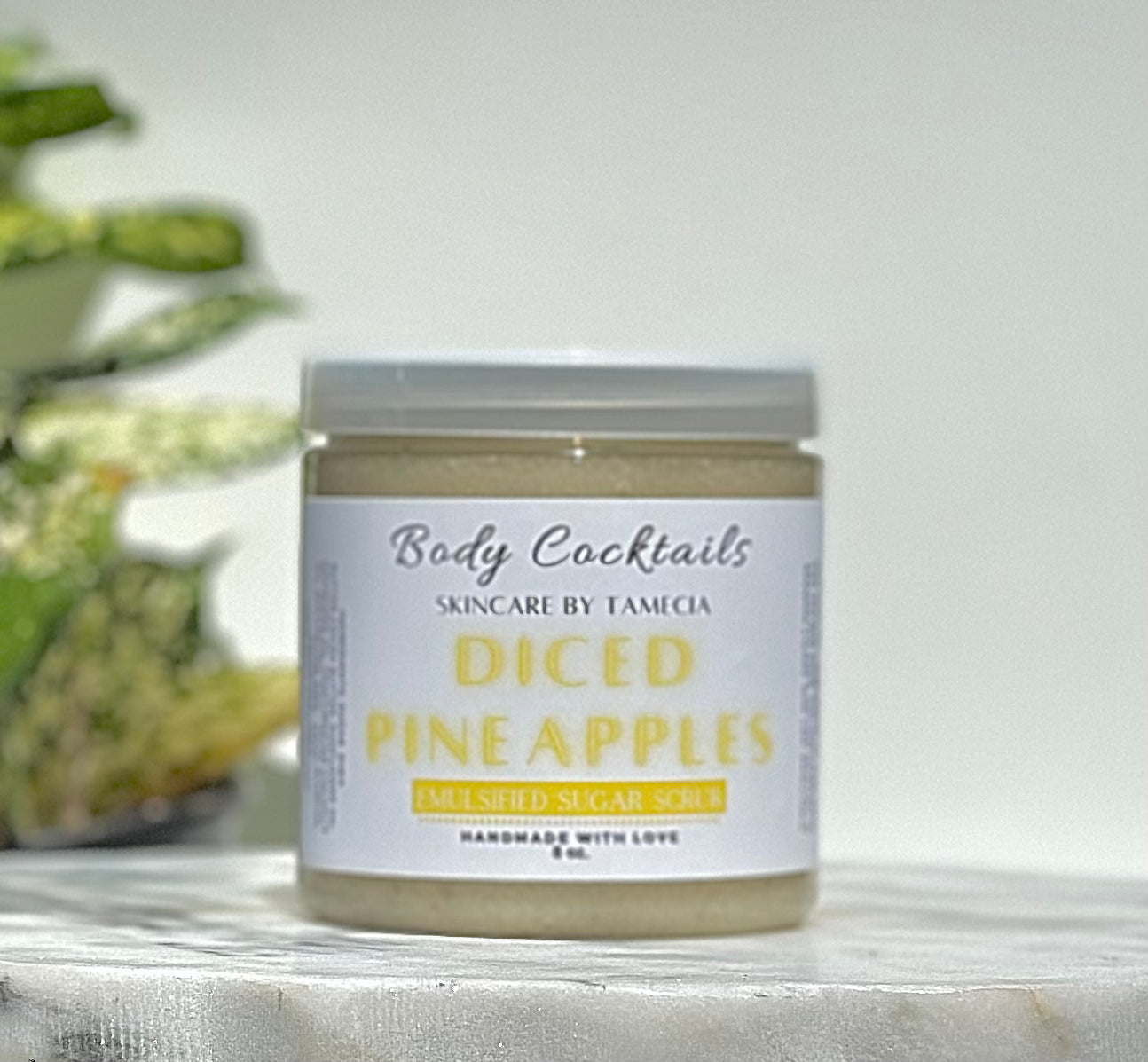 Diced Pineapples Emulsified Sugar Scrub