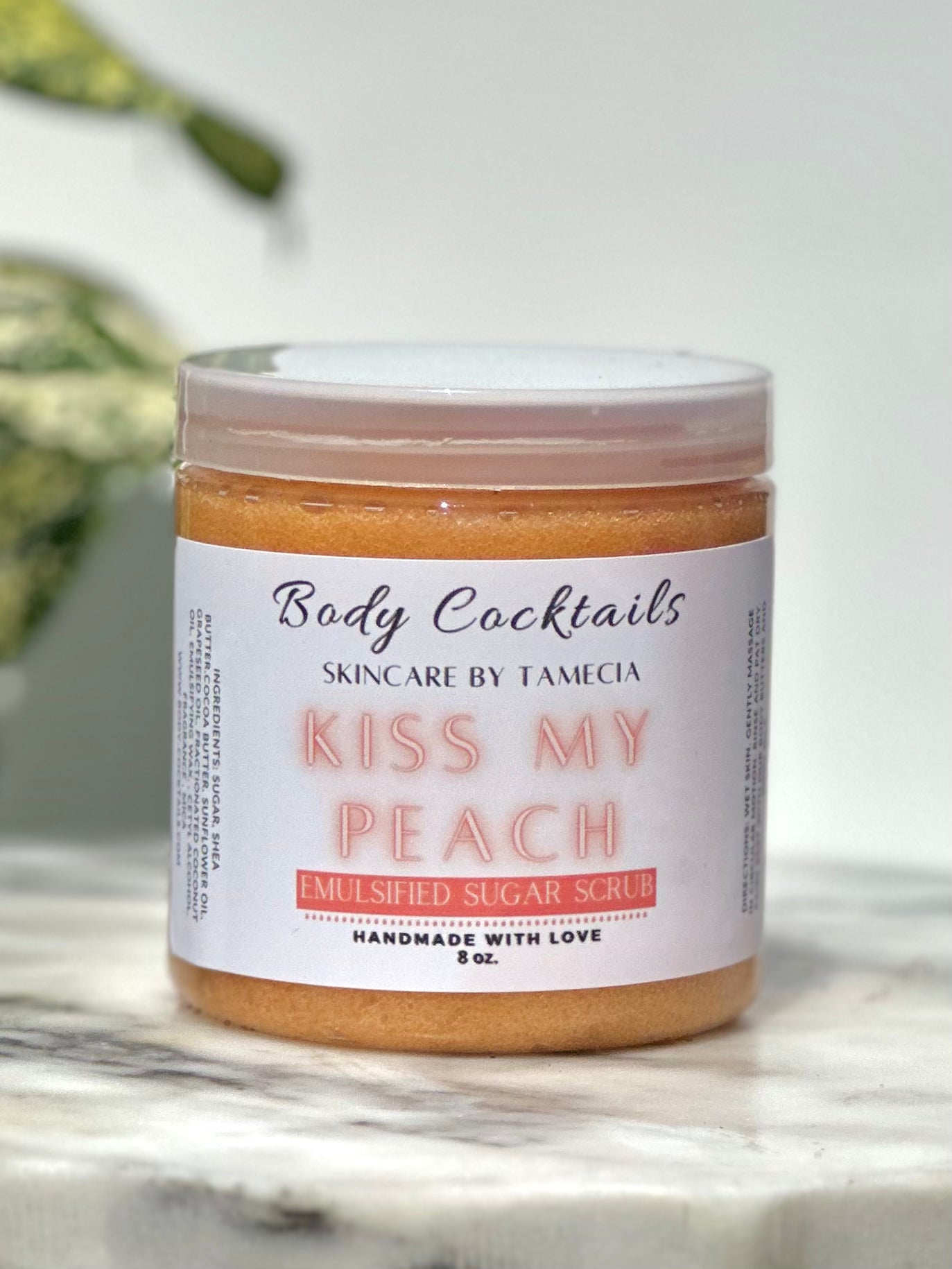 Kiss My Peach Emulsified Sugar Scrub