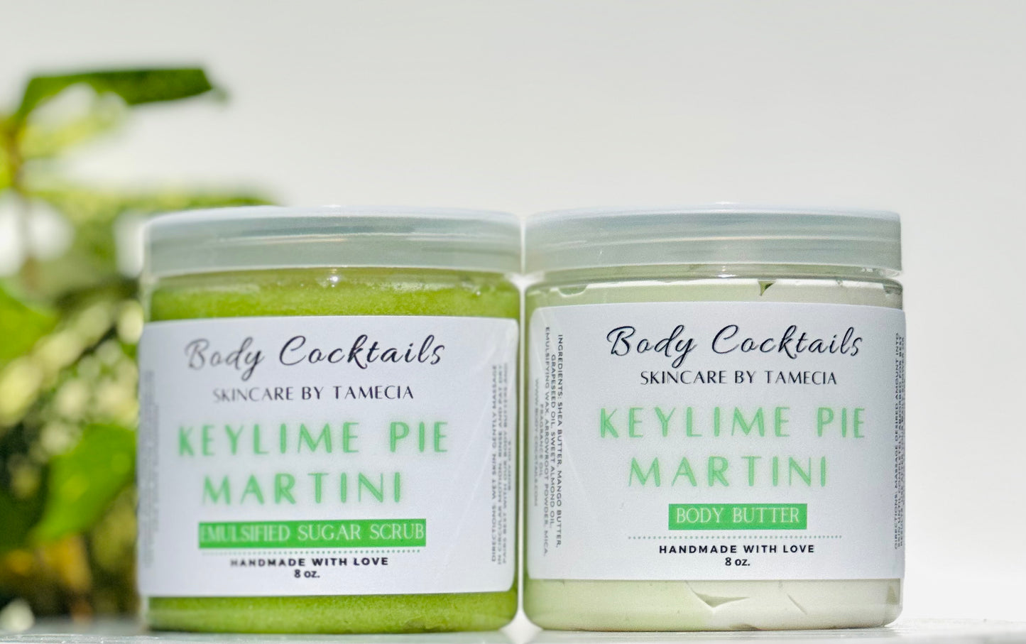 Key Lime Pie Emulsified Sugar Scrub