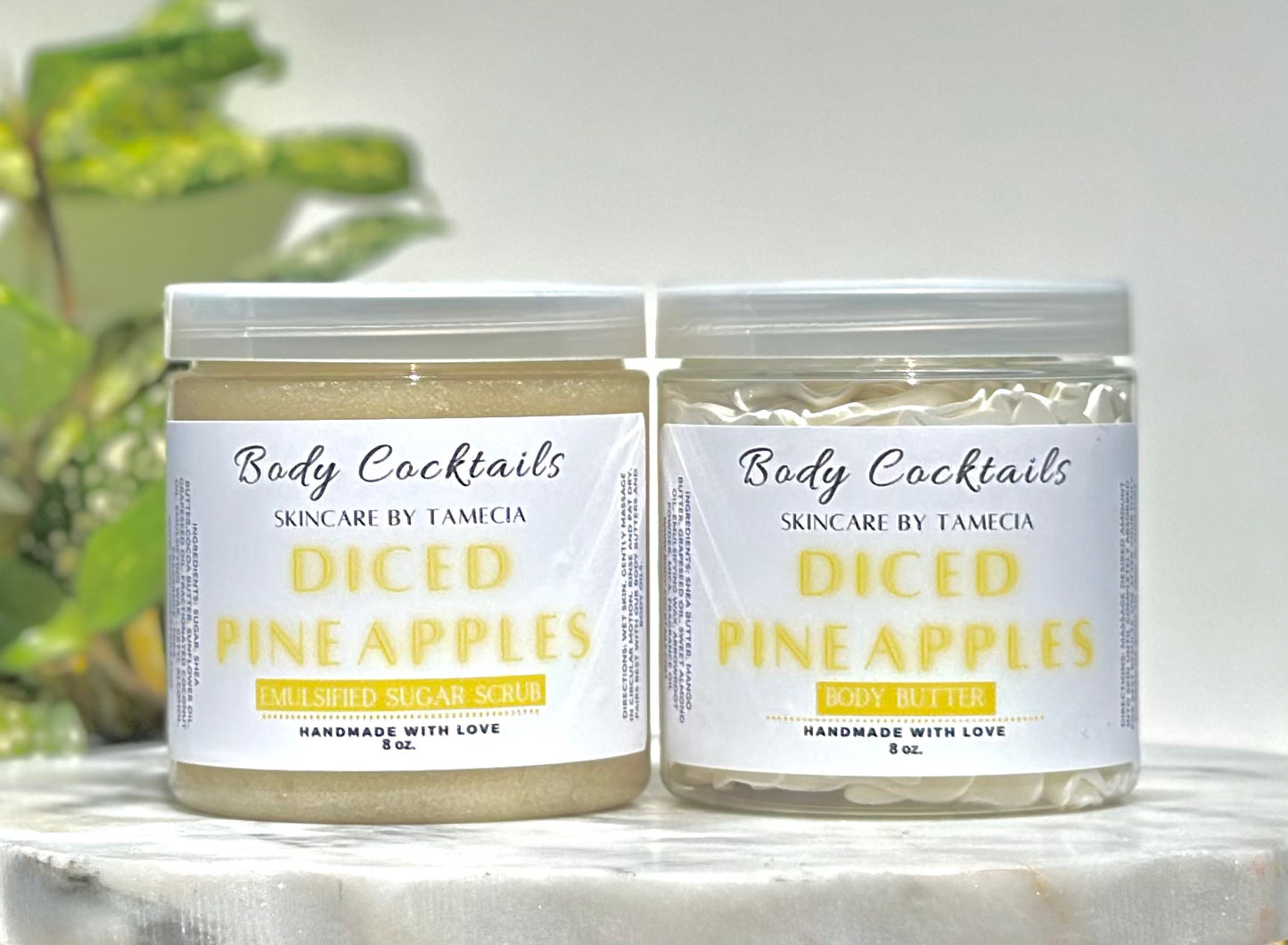 Diced Pineapples Emulsified Sugar Scrub